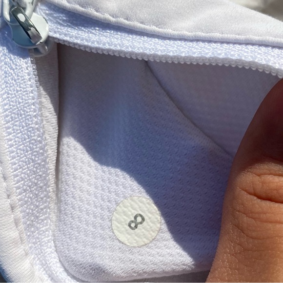 Lululemon White Textured Pace Rival Skort Size 8 - Picture 6 of 8
